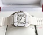 Replica Cartier Santos 100th Anniversary White & Steel Case Lover Watches